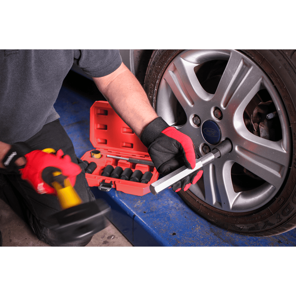 Sealey Locking Wheel Nut Removal Set 10pc Model No- SX272