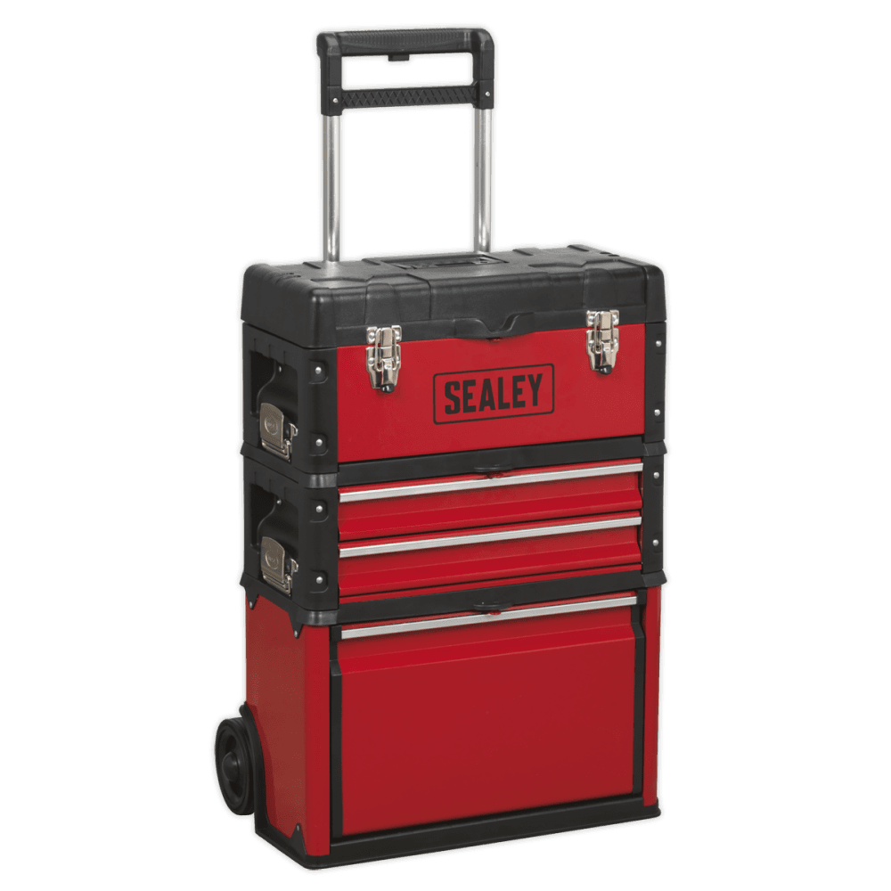 Sealey Mobile Steel/Composite Toolbox - 3 Compartment Model No- AP548