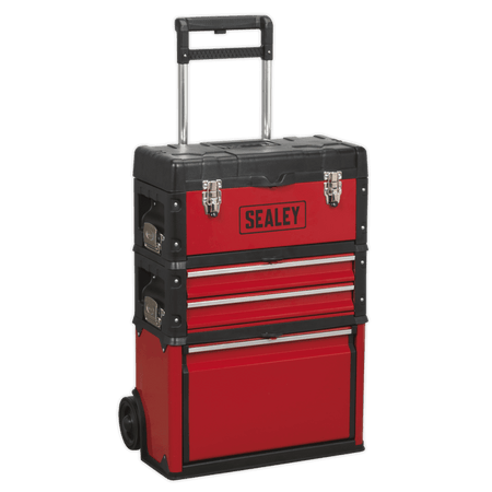 Sealey Mobile Steel/Composite Toolbox - 3 Compartment Model No- AP548