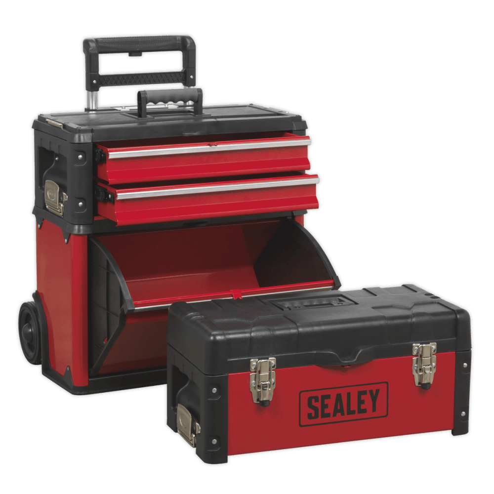 Sealey Mobile Steel/Composite Toolbox - 3 Compartment Model No- AP548