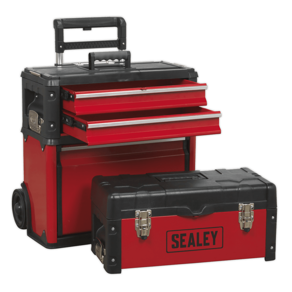 Sealey Mobile Steel/Composite Toolbox - 3 Compartment Model No- AP548