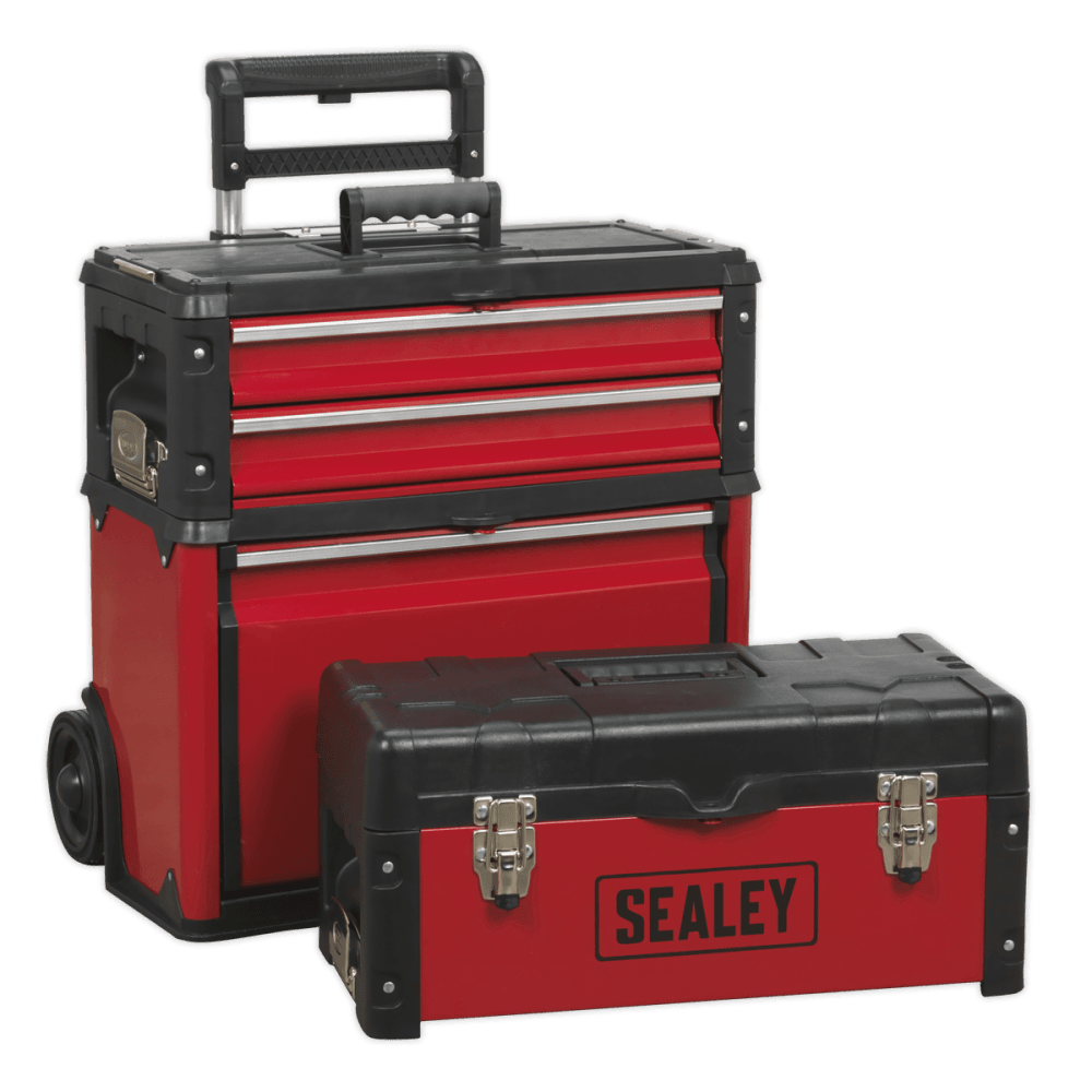Sealey Mobile Steel/Composite Toolbox - 3 Compartment Model No- AP548