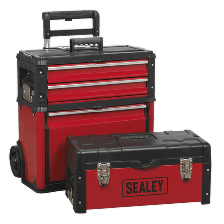 Sealey Mobile Steel/Composite Toolbox - 3 Compartment Model No- AP548
