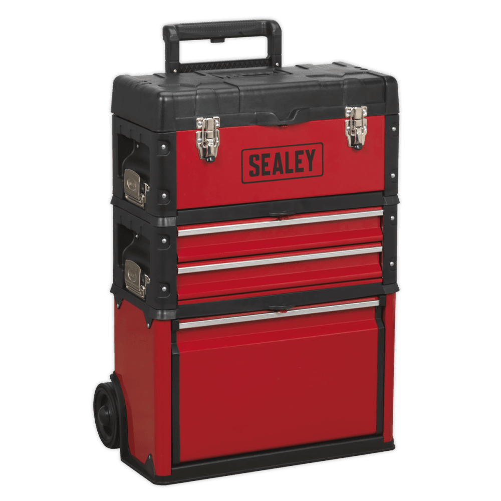 Sealey Mobile Steel/Composite Toolbox - 3 Compartment Model No- AP548