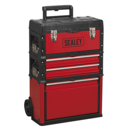 Sealey Mobile Steel/Composite Toolbox - 3 Compartment Model No- AP548