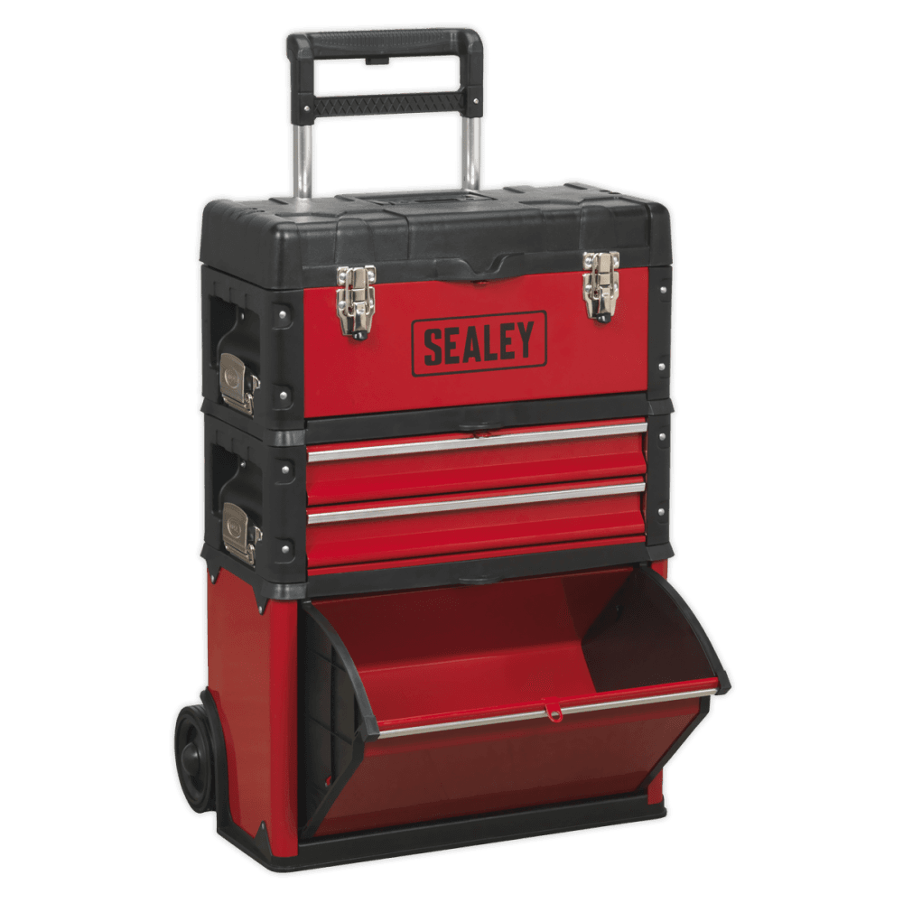 Sealey Mobile Steel/Composite Toolbox - 3 Compartment Model No- AP548