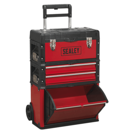 Sealey Mobile Steel/Composite Toolbox - 3 Compartment Model No- AP548