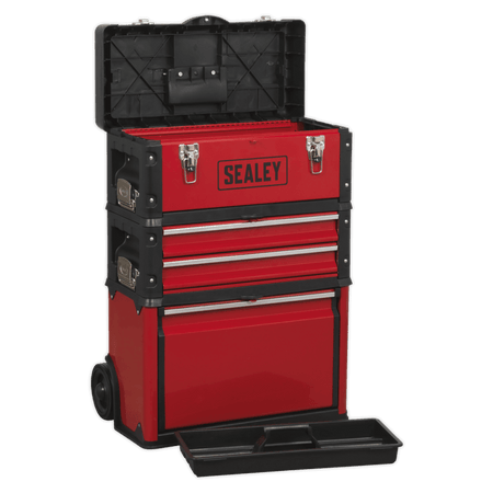 Sealey Mobile Steel/Composite Toolbox - 3 Compartment Model No- AP548