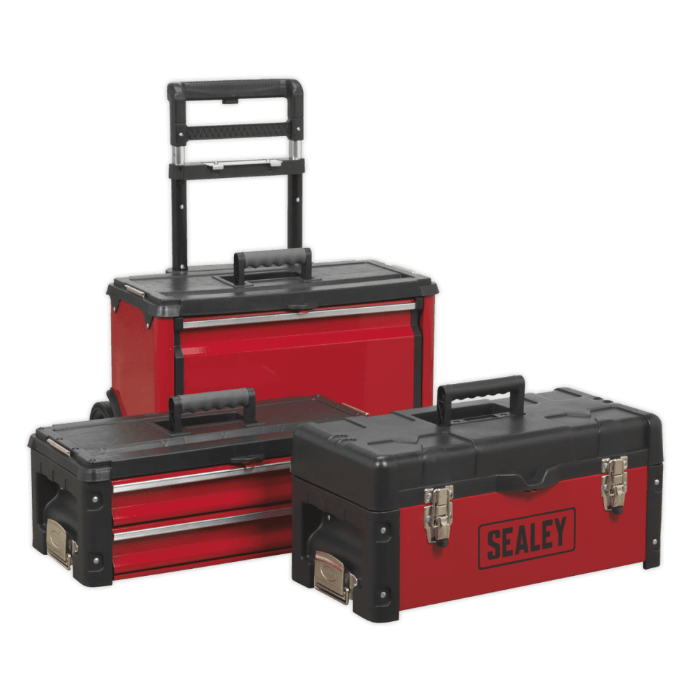 Sealey Mobile Steel/Composite Toolbox - 3 Compartment Model No- AP548