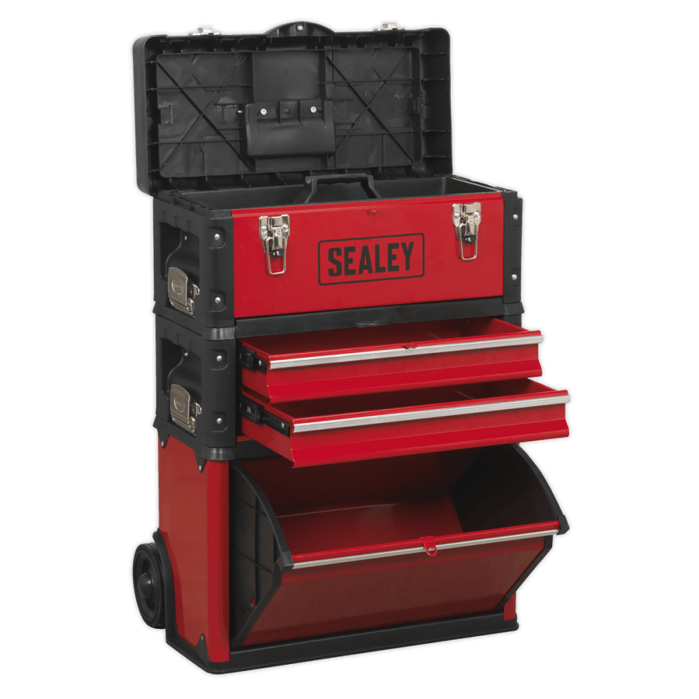 Sealey Mobile Steel/Composite Toolbox - 3 Compartment Model No- AP548