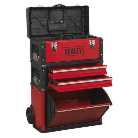 Sealey Mobile Steel/Composite Toolbox - 3 Compartment Model No- AP548