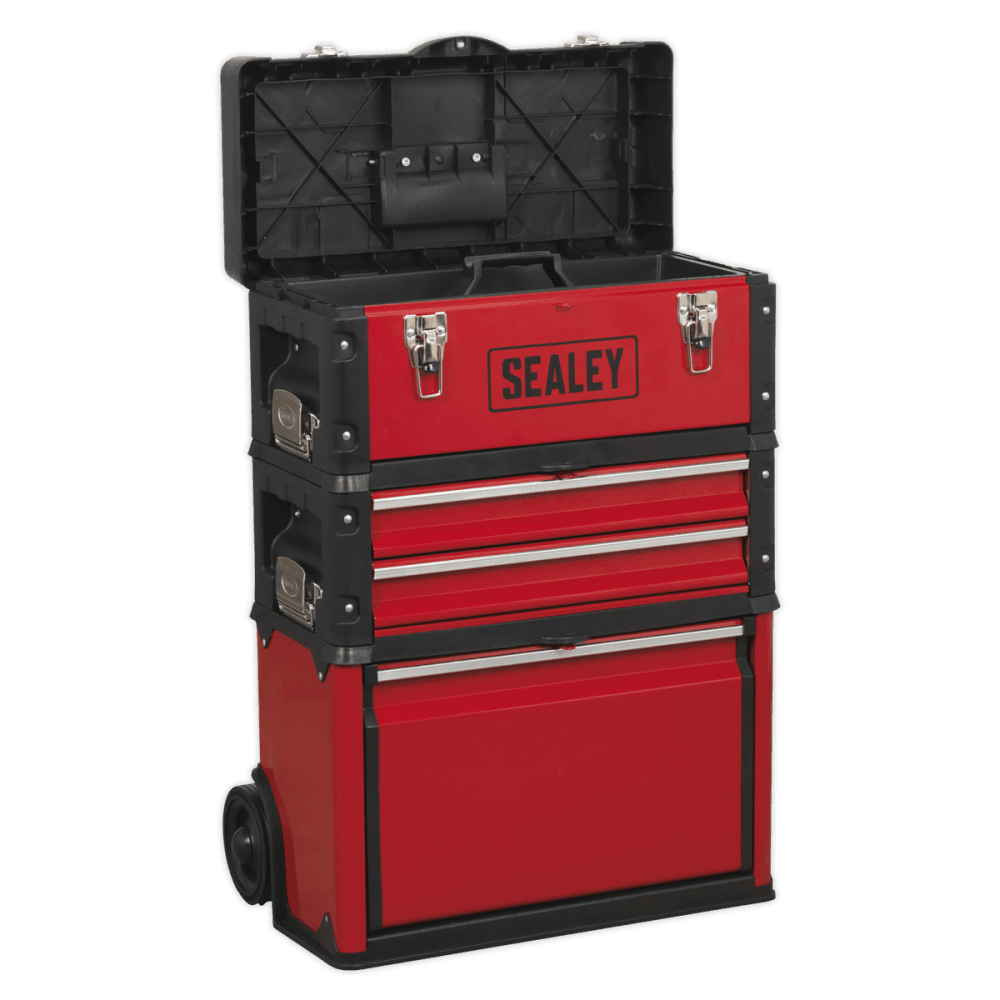 Sealey Mobile Steel/Composite Toolbox - 3 Compartment Model No- AP548