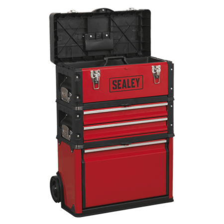 Sealey Mobile Steel/Composite Toolbox - 3 Compartment Model No- AP548