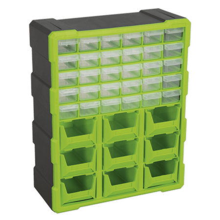 Sealey Cabinet Box 39 Drawer - Hi-Vis Green/Black Model No- APDC39HV
