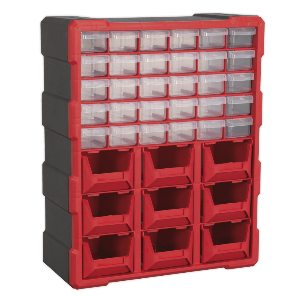 Sealey Cabinet Box 39 Drawer - Red/Black Model No- APDC39R