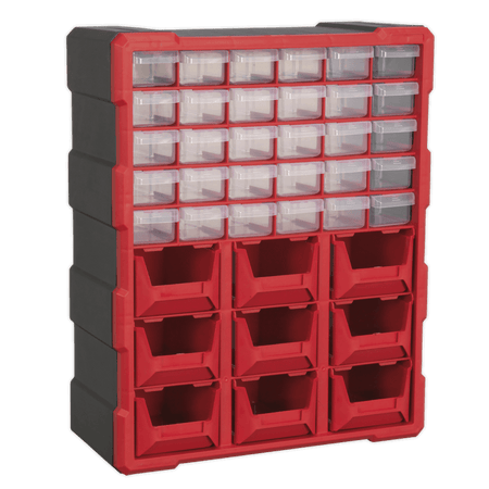 Sealey Cabinet Box 39 Drawer - Red/Black Model No- APDC39R