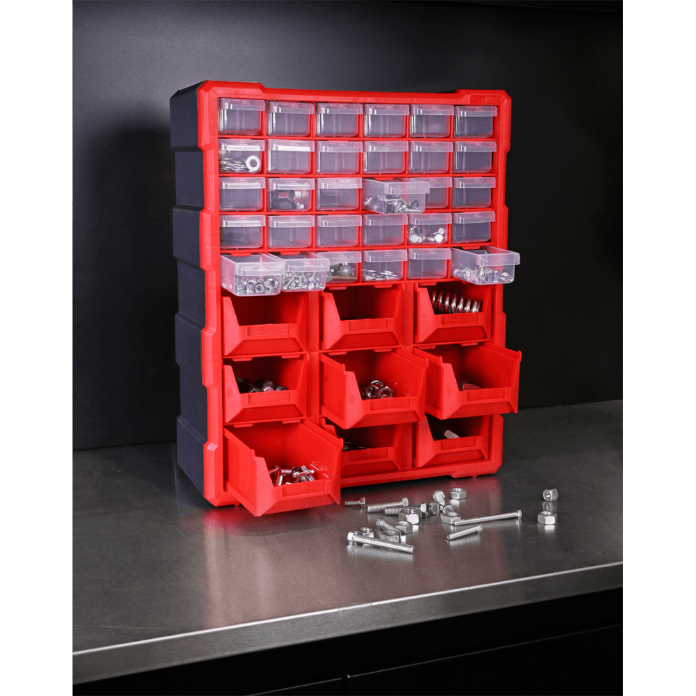Sealey Cabinet Box 39 Drawer - Red/Black Model No- APDC39R