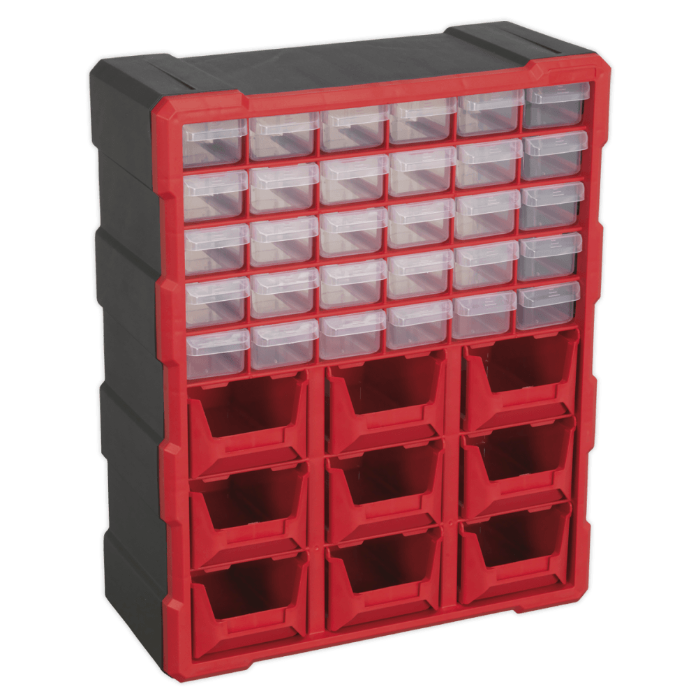 Sealey Cabinet Box 39 Drawer - Red/Black Model No- APDC39R