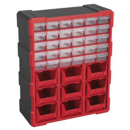 Sealey Cabinet Box 39 Drawer - Red/Black Model No- APDC39R
