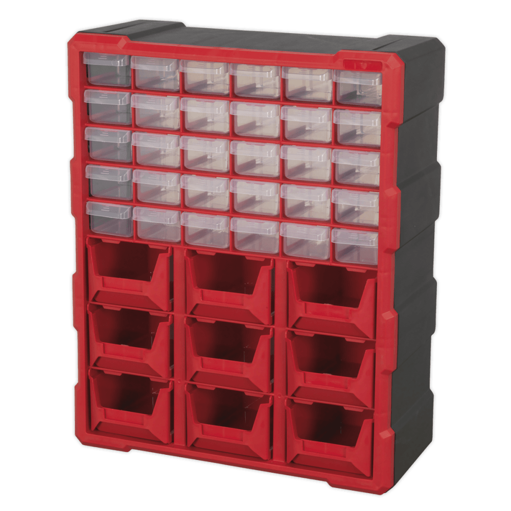 Sealey Cabinet Box 39 Drawer - Red/Black Model No- APDC39R
