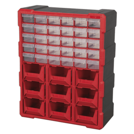 Sealey Cabinet Box 39 Drawer - Red/Black Model No- APDC39R