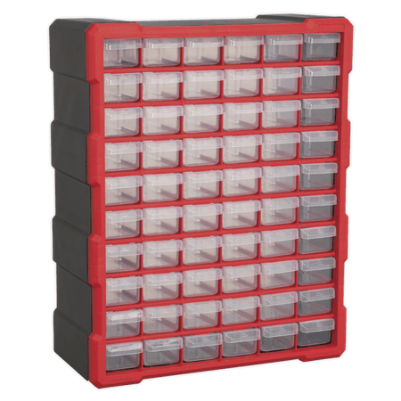 Sealey Cabinet Box 60 Drawer - Red/Black Model No- APDC60R