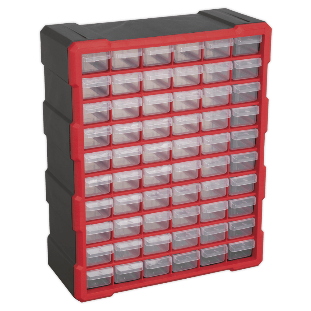 Sealey Cabinet Box 60 Drawer - Red/Black Model No- APDC60R