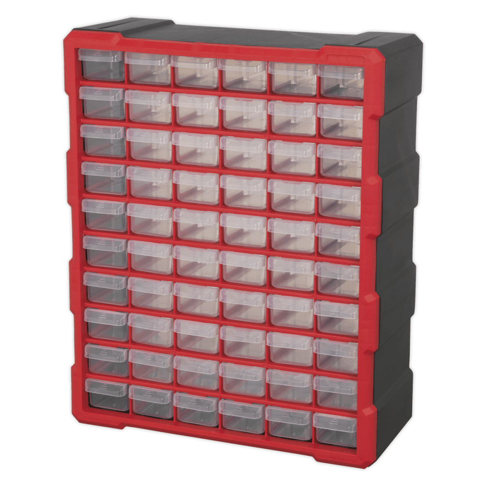 Sealey Cabinet Box 60 Drawer - Red/Black Model No- APDC60R