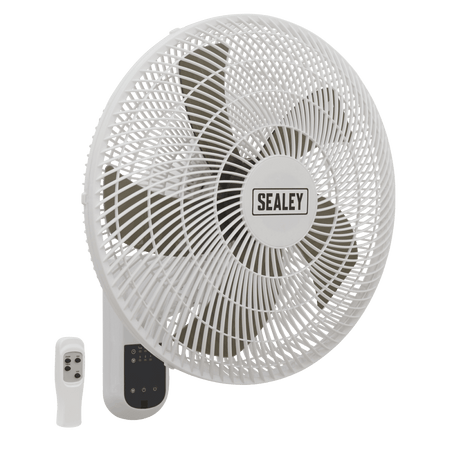 Sealey Wall Fan 3-Speed 18" with Remote Control 230V Model No- SWF18WR