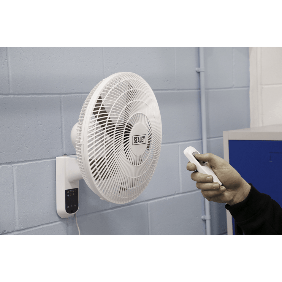 Sealey Wall Fan 3-Speed 18" with Remote Control 230V Model No- SWF18WR