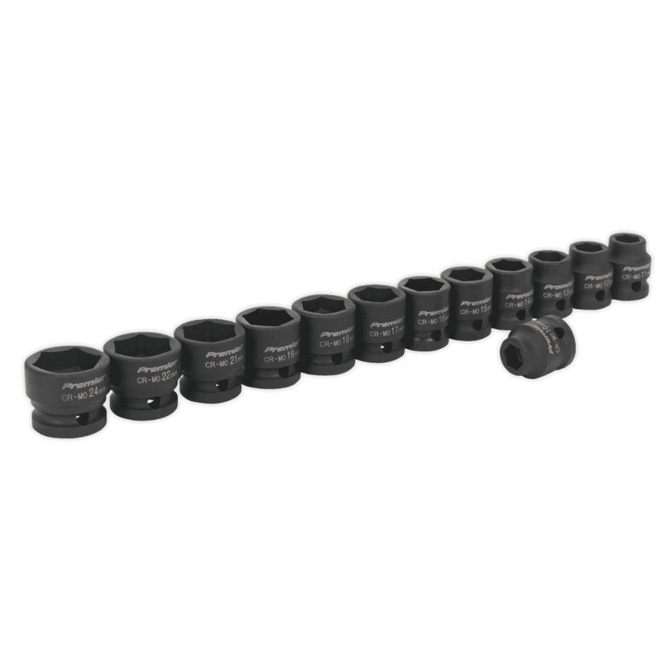Sealey Impact Socket Set 13pc 1/2"Sq Drive Low Profile Metric Model No- AK5613LP