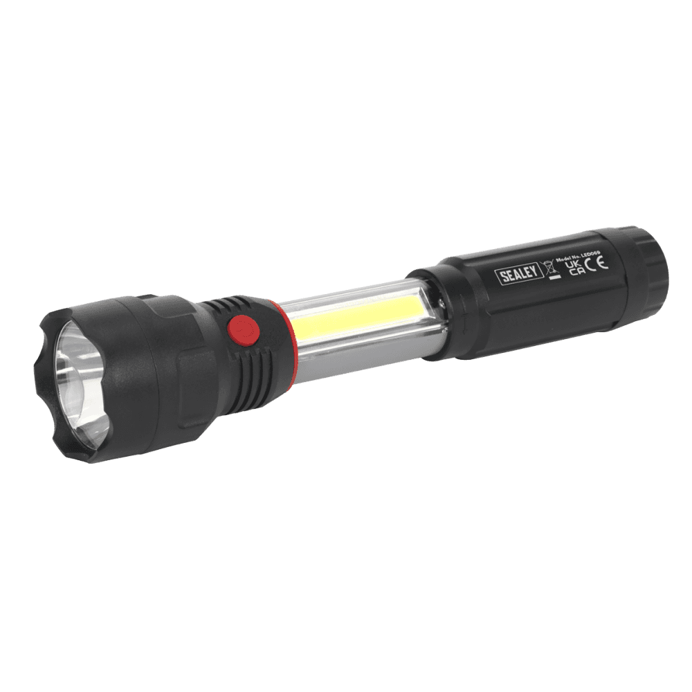 Sealey Torch/Inspection Light 3W LED + 3W COB LED Model No- LED069