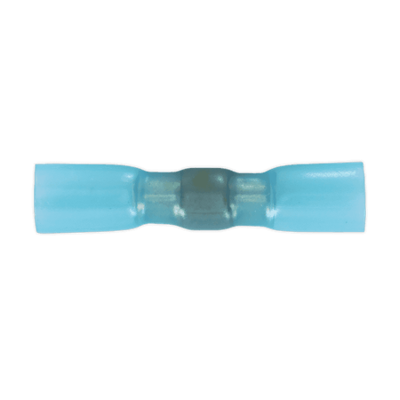 Sealey Heat Shrink Butt Connector with Crimp & Solder Blue Pack of 25 Model No- HSSB25B