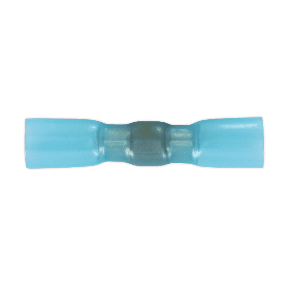 Sealey Heat Shrink Butt Connector with Crimp & Solder Blue Pack of 25 Model No- HSSB25B