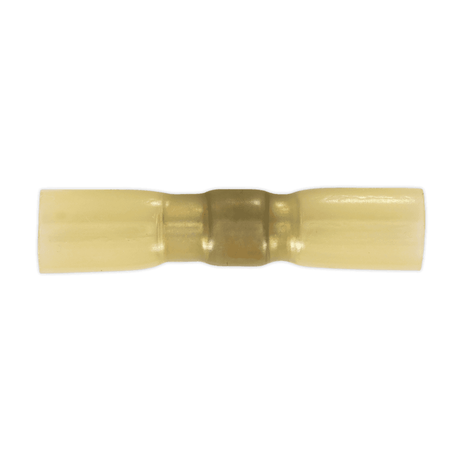 Sealey Heat Shrink Butt Connector with Crimp & Solder Yellow Pack of 25 Model No- HSSB25Y