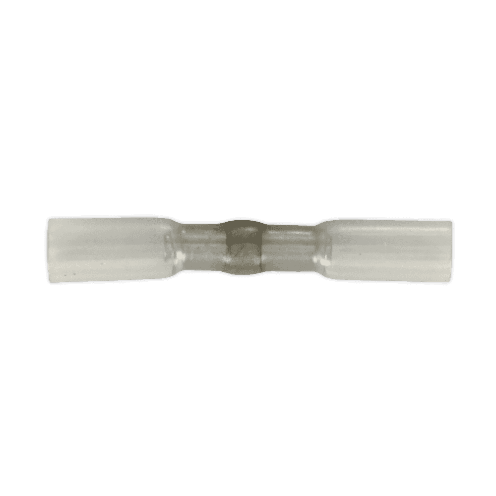 Sealey Heat Shrink Butt Connector with Crimp & Solder Clear Pack of 25 Model No- HSSB25C