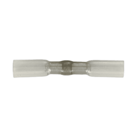 Sealey Heat Shrink Butt Connector with Crimp & Solder Clear Pack of 25 Model No- HSSB25C