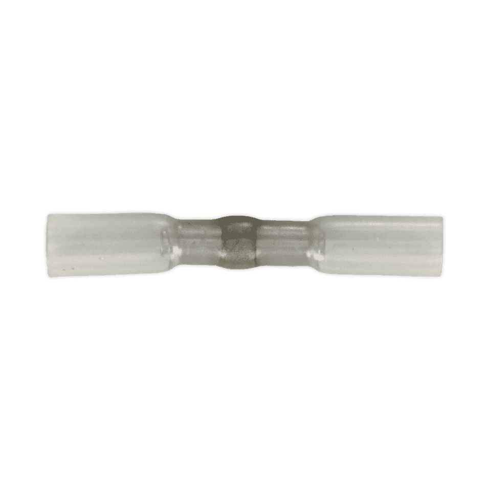 Sealey Heat Shrink Butt Connector with Crimp & Solder Clear Pack of 25 Model No- HSSB25C