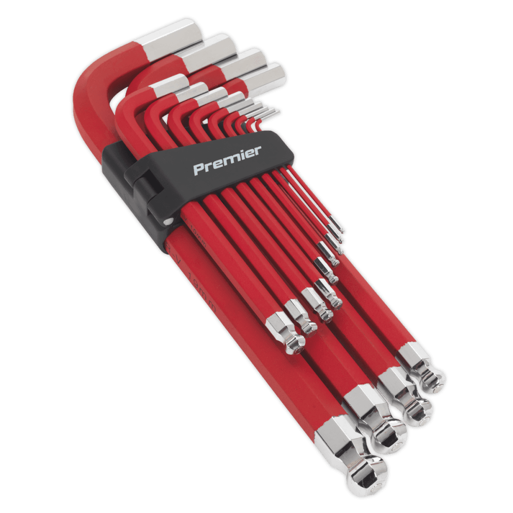 Sealey Jumbo Ball-End Hex Key Set 13pc Anti-Slip - Metric Model No- AK7187