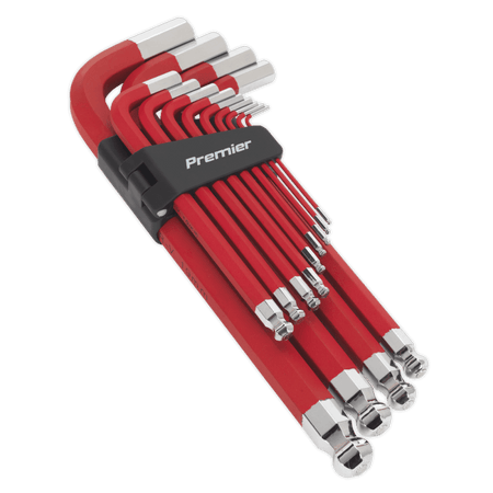 Sealey Jumbo Ball-End Hex Key Set 13pc Anti-Slip - Metric Model No- AK7187