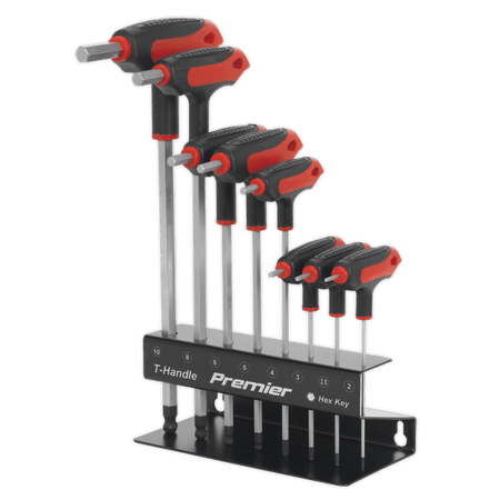 Sealey Ball-End Hex Key Set 8pc T-Handle Metric Model No- AK7195