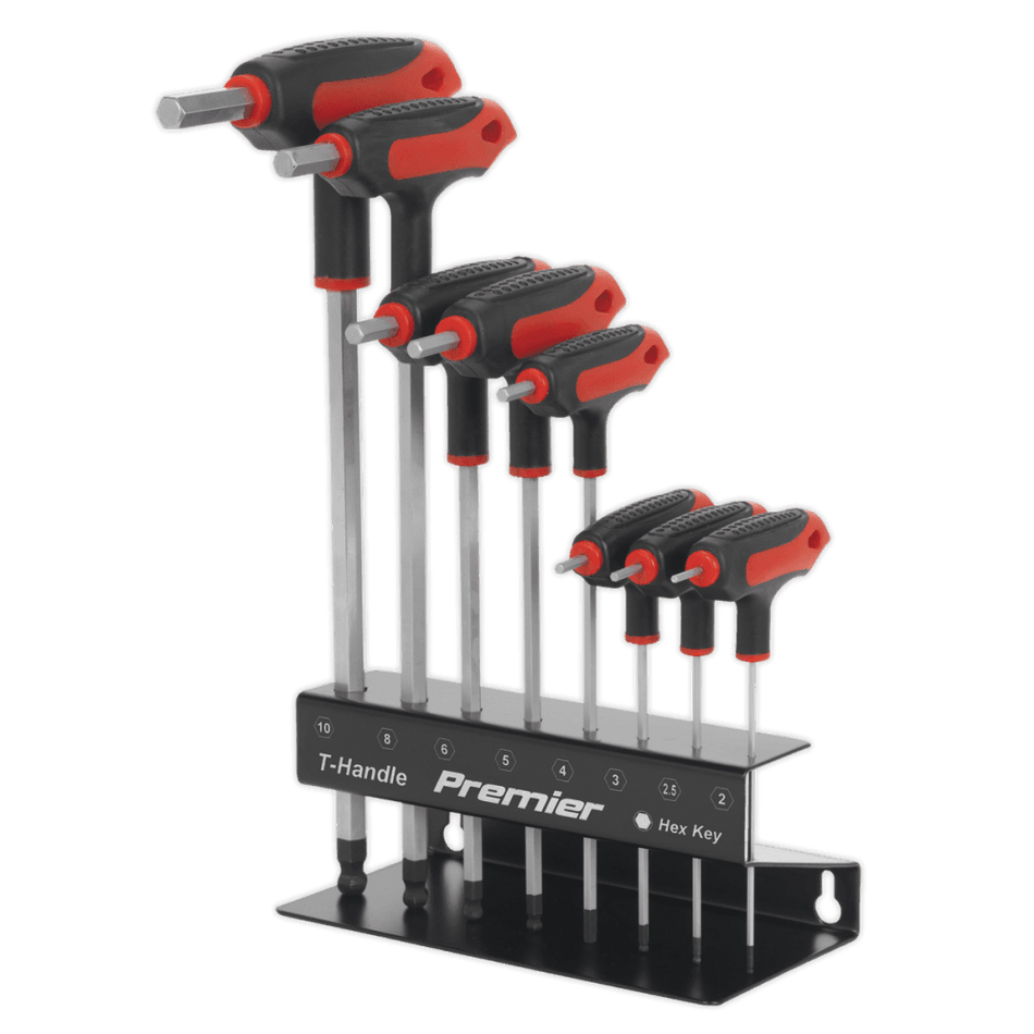 Sealey Ball-End Hex Key Set 8pc T-Handle Metric Model No- AK7195