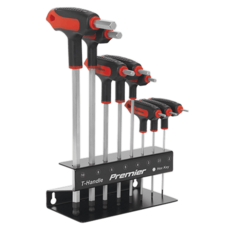 Sealey Ball-End Hex Key Set 8pc T-Handle Metric Model No- AK7195