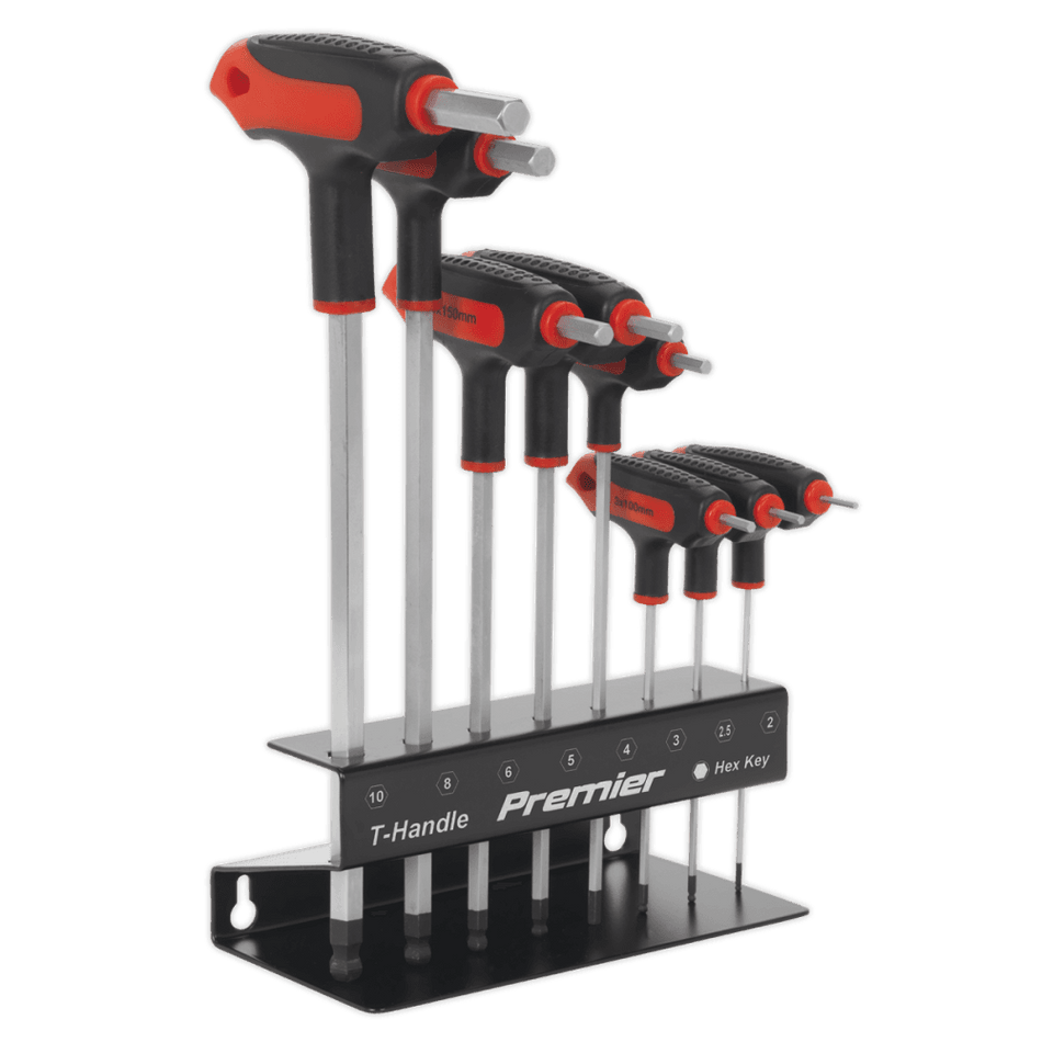 Sealey Ball-End Hex Key Set 8pc T-Handle Metric Model No- AK7195