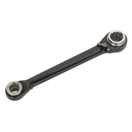 Sealey Ratchet Ring Spanner 4-in-1 Reversible Metric Model No- AK7979