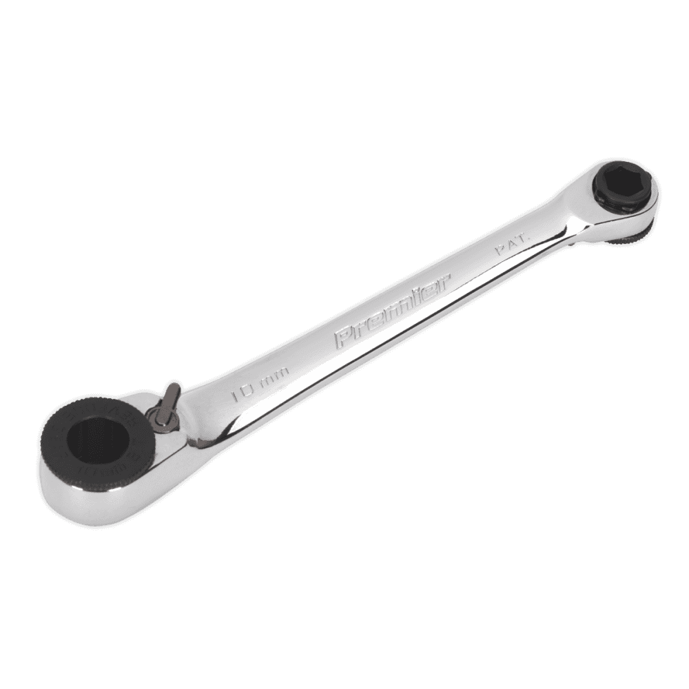 Sealey Ratchet Spanner Reversible 1/4"Hex x 10mm Hex Model No- AK6968