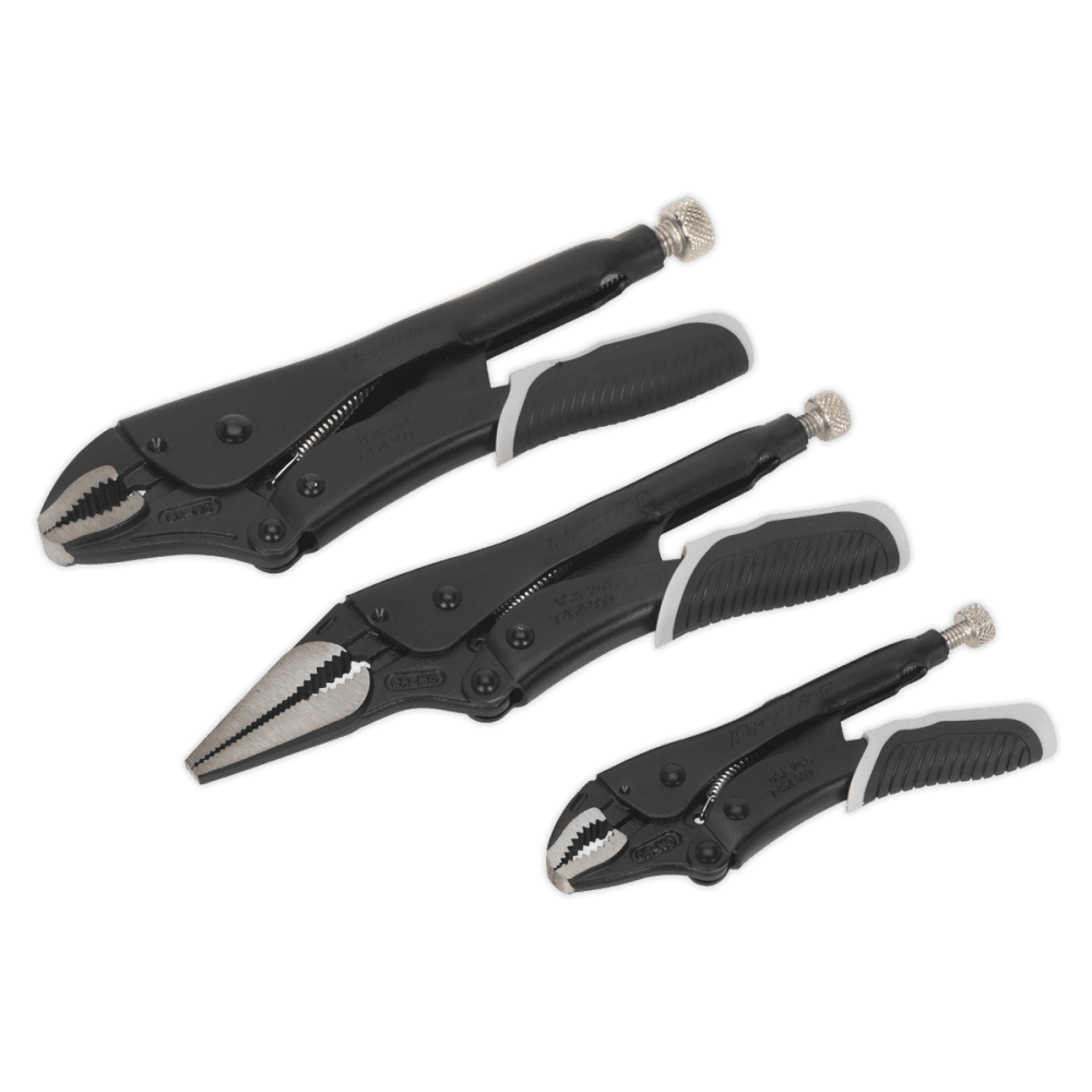 Sealey Locking Pliers Set 3pc Quick Release Black Series Model No- AK6863B