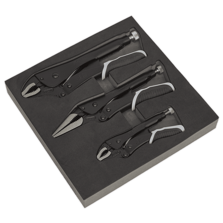 Sealey Locking Pliers Set 3pc Quick Release Black Series Model No- AK6863B