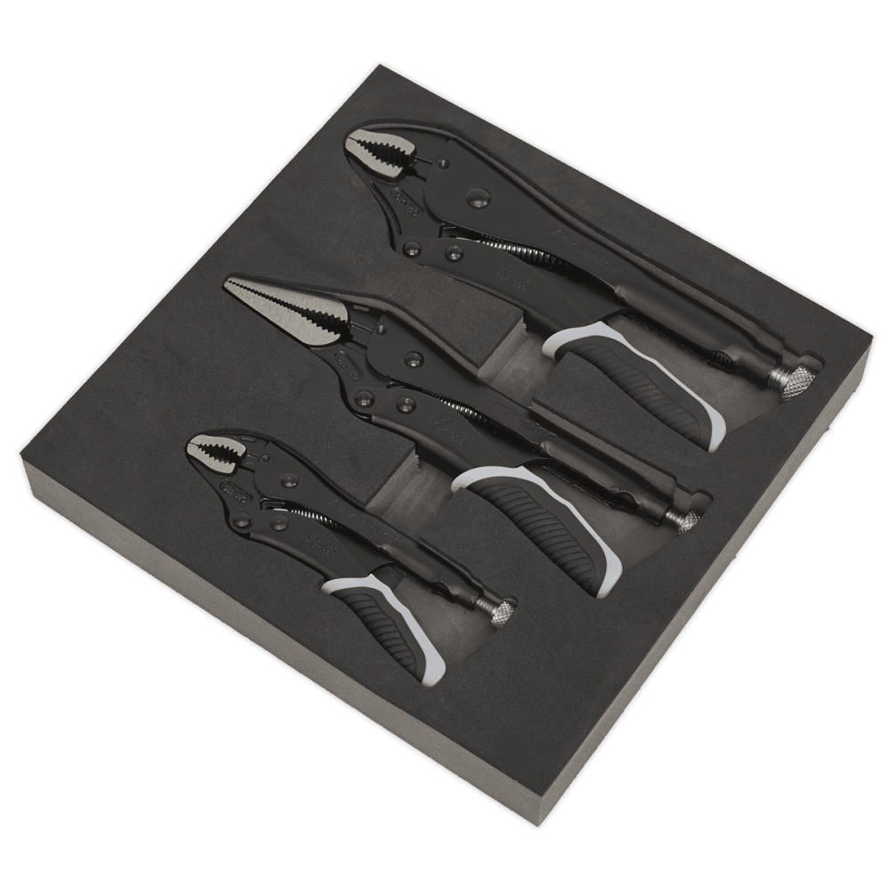 Sealey Locking Pliers Set 3pc Quick Release Black Series Model No- AK6863B