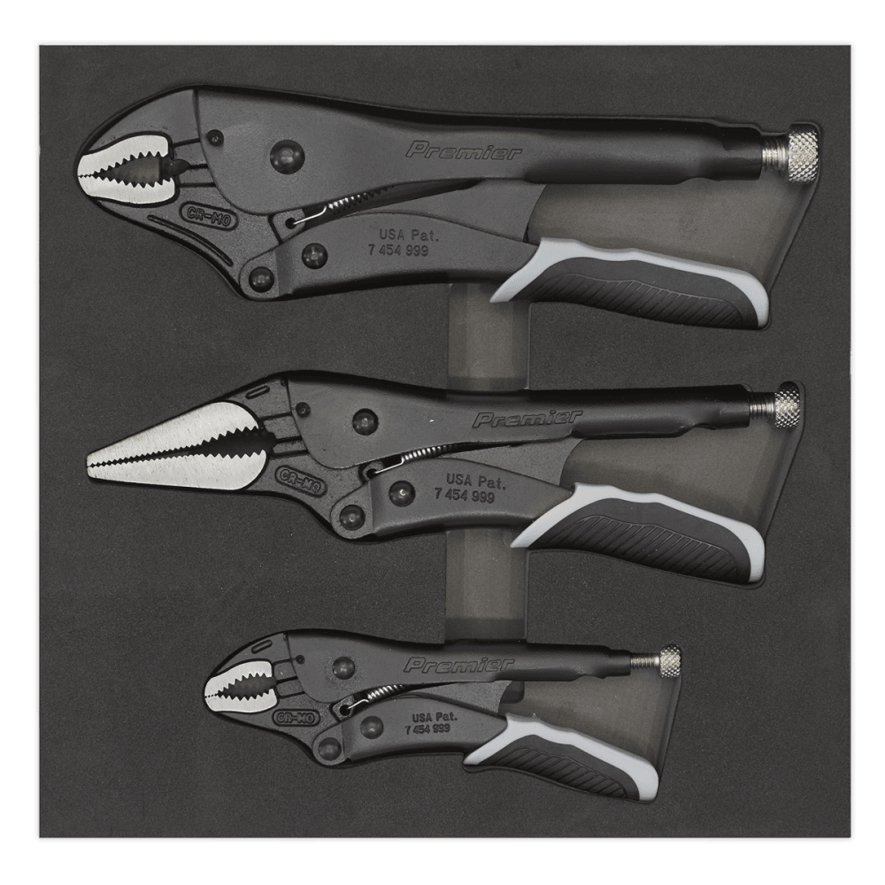 Sealey Locking Pliers Set 3pc Quick Release Black Series Model No- AK6863B